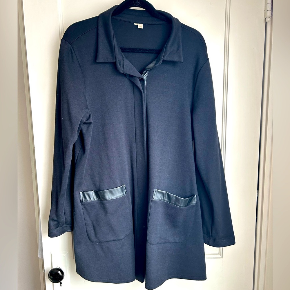 Longline Black Women's Jacket Large